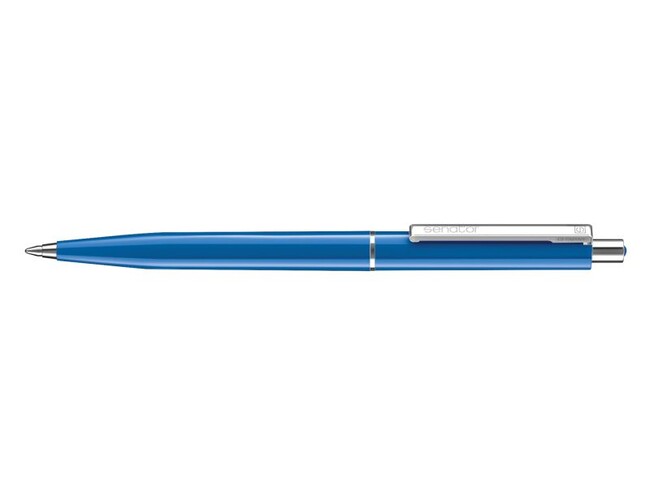 Шариковая авторучка Senator  с металлическими деталями "Point Polished" (Синий)