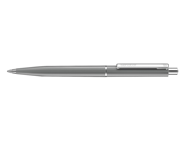 Шариковая авторучка Senator  с металлическими деталями "Point Polished" (Серый)