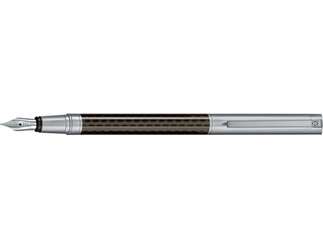 Перьевая ручка из металла в комбинации с лёгким карбоном "Fountain Pen" (черный)