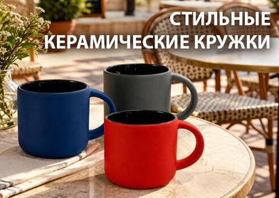 Стильные керамические кружки