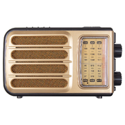 Ретро радио Heritage Melody,  Bluetooth, AM/FM/SW, LED-подсветкой, USB, TF и MP3-плеером, цвет светло-коричневый