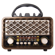 Ретро радио в стиле радиолы, диапазон частот  AM FM SW, USB, Bluetooth, Heritage Timeless, цвет  коричневый