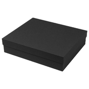 Коробка подарочная Solution Superior Alfa Soft Touch,  33,3*28,2*8 см, цвет черный, черный ложемент (под индивидуальную вырубку)