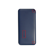 Внешний аккумулятор (powerbank) «Amper», 10 000 mAH, 5V 2.0 A, темно-синий