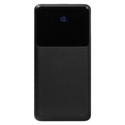 Внешний аккумулятор (powerbank) «Stream 20», 20 000 mAH, с двумя зарядными шнурами,  22,5W (Ватт)  super fast charge, Power Delivery (PD) 25.5W (dfnn), c цифровым дисплеем для контроля заряда, черный