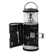 Набор инструментов Tools lantern cо встроенной лампой , 15 инструментов,  черный, в пластиковом футляре