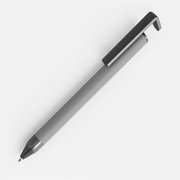 Ручка шариковая Standic Soft Touch с подставкой для телефона, серая