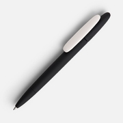 Ручка шариковая Prodir DS5 TRR-P Soft Touch, черная с белым