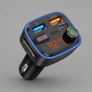 FM-трансмиттер Wave Pro, QC/PD, LED, 48Вт, ENC, Bass boost, черный