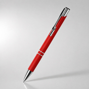 Ручка металлическая шариковая «C1» soft-touch, красный