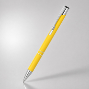Ручка металлическая шариковая «C1» soft-touch, желтый