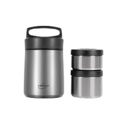 Термос с двумя контейнерами THERMOcafe «TCLB-1480SY», 1480 мл, стальной
