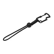 Брелок-шнурок «Spanner» с открывашкой и шестигранником, черный