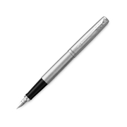 Ручка перьевая Parker Jotter Stainless, M, серебристый, черный