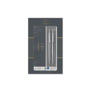 Набор Parker «Jotter Core Stainless Steel CT» ручка шариковая, карандаш механический, серебристый