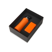 Подарочный набор «COLOR IT» с бутылкой для воды и повербанком, 5000 mAh, оранжевый