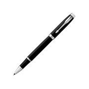 Ручка роллер Parker IM, черный, серебристый