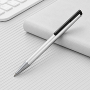 Ручка шариковая металлическая «Jobs» soft-touch с флеш-картой на 8 Гб, серебристый/черный