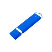 USB 2.0- флешка на 512 Мб «Орландо», soft-touch, синий