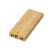 Внешний беспроводной аккумулятор из бамбука «Bamboo Air», 10000 mAh, натуральный