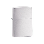 Зажигалка ZIPPO Classic с покрытием Brushed Chrome, серебристый