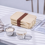 Ланч-бокс из бамбукового волокна «Meal», бежевый