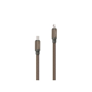 Кабель USB-C - Lightning MFI «LINK-C», QC/PD, 1.5 м, зеленый оливковый