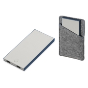 Внешний аккумулятор «NEO NS100B», 10000mAh, серый/синий