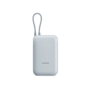 Внешний аккумулятор со встроенным кабелем Mi Power Bank (Integrated Cable), 10000 мАч, голубой лед