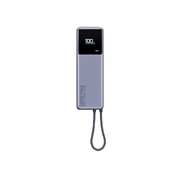 Внешний аккумулятор со встроенным кабелем Xiaomi 165W Power Bank, 10000 мАч, серый