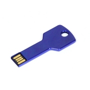 USB 2.0- флешка на 64 Гб в виде ключа, синий