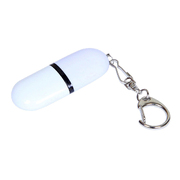 USB 2.0- флешка промо на 8 Гб каплевидной формы, белый