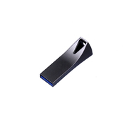 USB 2.0- флешка на 16 Гб компактная с мини чипом и отверстием, серебристый