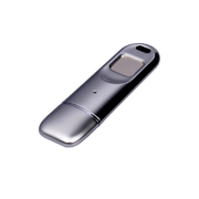 USB 3.0-флешка на 64 Гб со сканером отпечатков пальцев в подарочной упаковке, серебристый