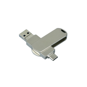 USB 3.0-флешка на 32 Гб для айфона 3 в 1, серебристый