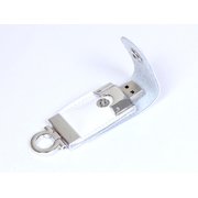 USB 2.0- флешка на 16 Гб в виде брелока, белый