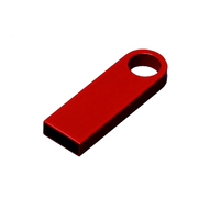 USB 3.0-флешка на 16 Гб с мини чипом и круглым отверстием, красный