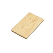 USB 2.0- флешка на 8 Гб в виде деревянной карточки с выдвижным механизмом, натуральный