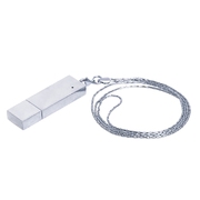 USB 2.0- флешка на 32 Гб в виде металлического слитка, серебристый