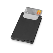 Держатель для карт «Verlass» c RFID-защитой, черный/серебристый