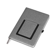 Блокнот А5 «Pocket» с карманом для телефона, серый