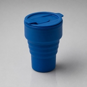 Силиконовый складной стакан «GoCup», синий индиго