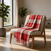 Плед акриловый «Tartan», красный