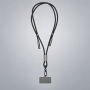 Шнурок-держатель для телефона с зарядным кабелем USB-C на USB-C/Lightning «Lany Eco Charge», серый