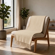Плед акриловый «Mohair», бежевый