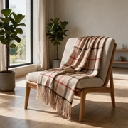 Плед акриловый «Tartan», бежевый