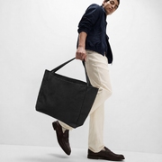 Шоппер-оверсайз «Grossbag» из переработанного хлопка, 340 г/м2, черный
