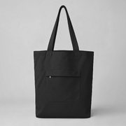 Сумка на молнии «Zipper» из хлопка 280 г/м2, черный