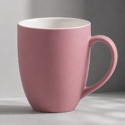 Кружка с покрытием soft-touch «Tulip Gum», пыльно-розовый