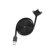USB-переходник «W Cable 3 в 1», черный